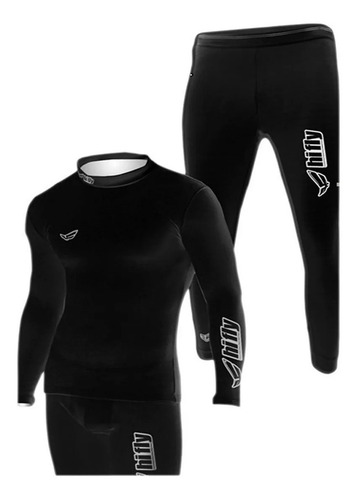 Conjunto Termico Moto Remera Calza Hifly Frio Bajo Cero
