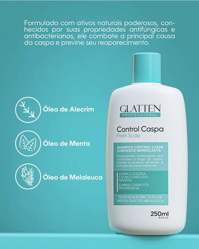 Shampoo Control Caspa Fresh Scalp 250ml Glatten