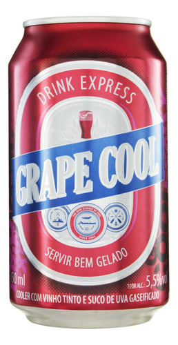 Cooler Uva Grape Cool Lata 350ml