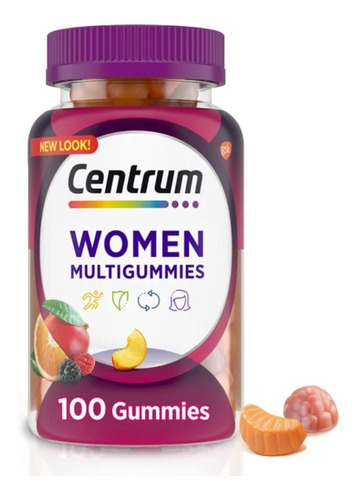 Centrum Multigummies Mujer, 100 Gomitas.