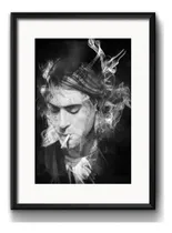 Comprar Cuadro Kurt Cobain Nirvana Rock Musica Brs3 Con Paspartú
