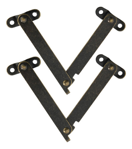 3 Bisagras De Soporte Plegables Para Tapa, Puntal 145x31mm