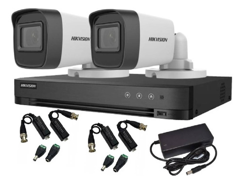 Kit De Camaras X2 Hikvision 4ch + Accesorios De Regalo