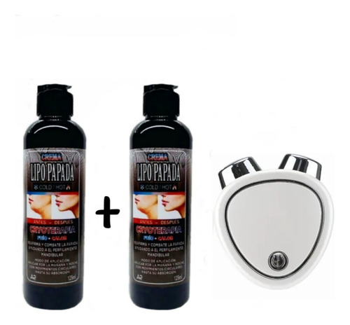 Electroestimulador Microcorriente Pack X2 Lipopapada Lifting
