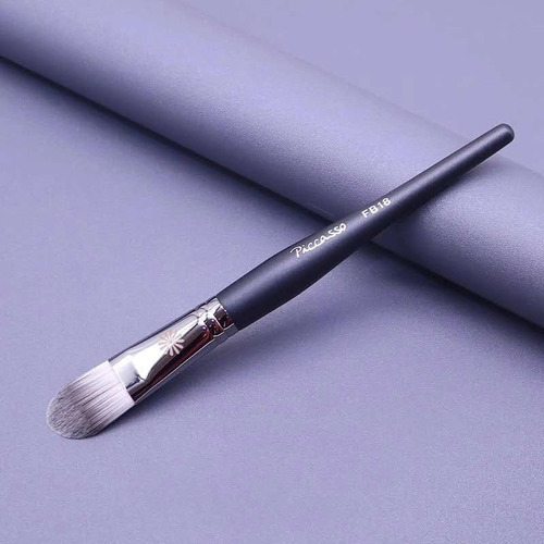 7 Pzs Brochas De Maquillaje La Mejor Para Principiante Negro