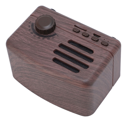 Altavoz Portátil Vintage Retro Recargable Con Reducción De R