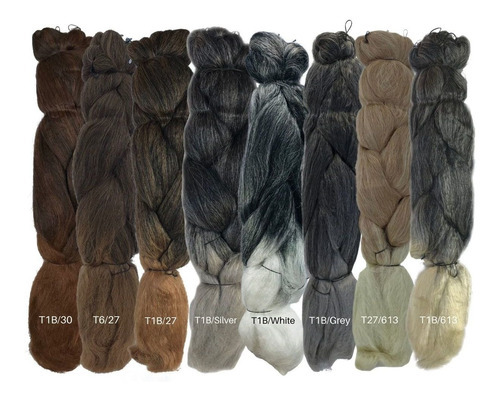 Super Jumbão Para Trenzas Para Mujer 399 Gr Colores Especiales Color T1b/27