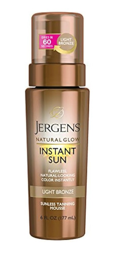 Jergens Natural Glow Instant Sun Crema Bronceadora Sin Sol P