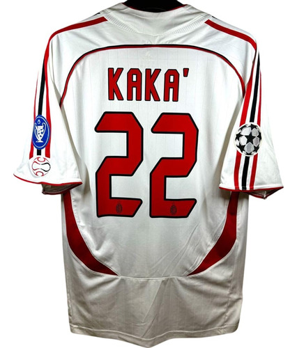 Camiseta Ac Milan 2007 Kaka #22 Champions League