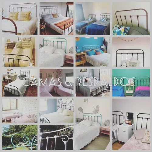 Cama De 1 Plaza De Hierro De Estilo