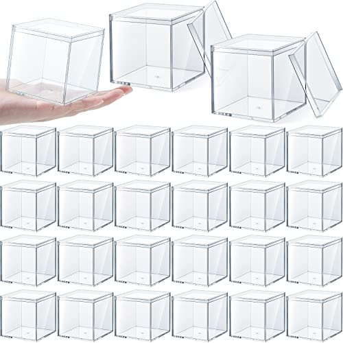 Cajas Acrilico Transparente Cubo 7.3cm 24u