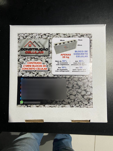 Construção Celular Mini Bloco Celular - 2 Unidades