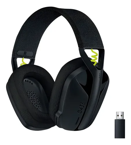 Fone De Ouvido Headset Gamer Logitech G435 Lightspeed Preto