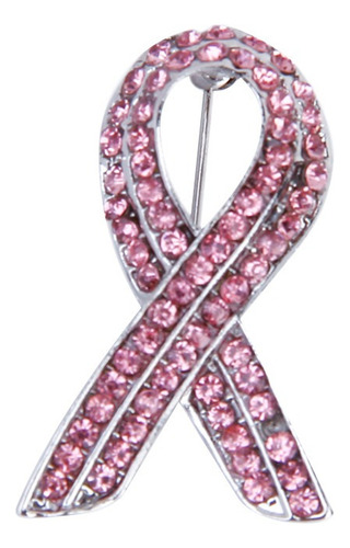 2025 Diamantes De Imitación Rosa Cáncer De Mama Cinta Rosada