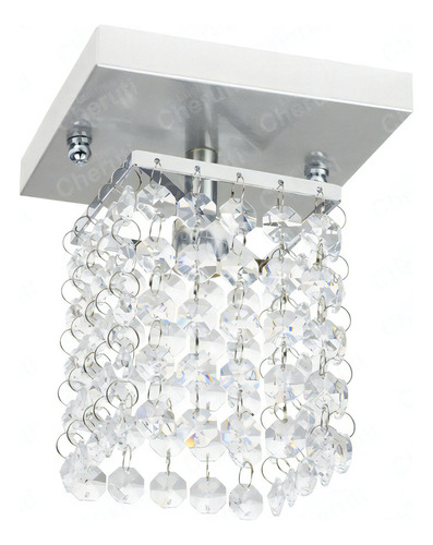 Lustre Cristal Legitimo Para 1 Lâmpada Led