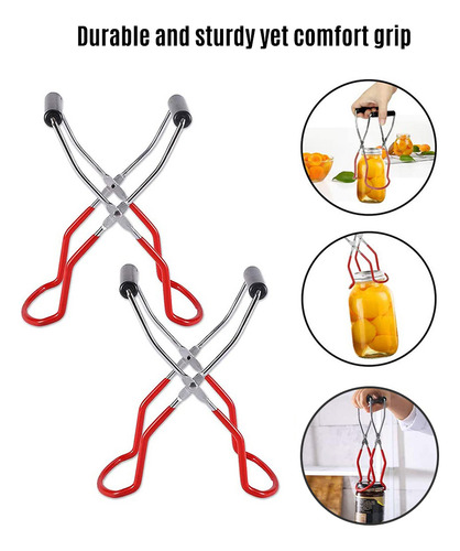 Pinzas Elevadoras Para Tarros De Conservas Con Mango De Acer