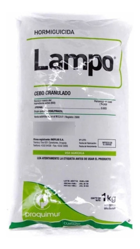 Insecticida - Hormiguicida Lampo Cebo Granulado 1kg 