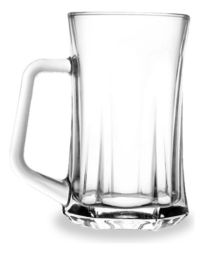 Caneca De Vidro Para Chopp Hexagon 385ml - Globimport Cor Transparente Liso