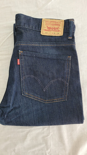 Jean Levis 514 Recto Rigido Azul T32 Excelente Estado 