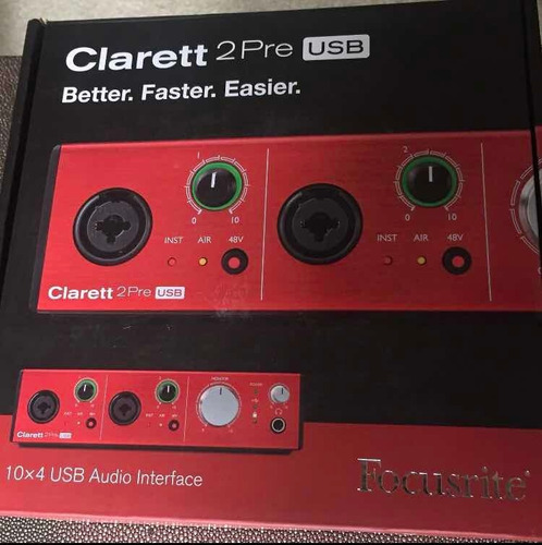 Focusrite Clarett 2pre Interfaz De Audio Profesional Usb