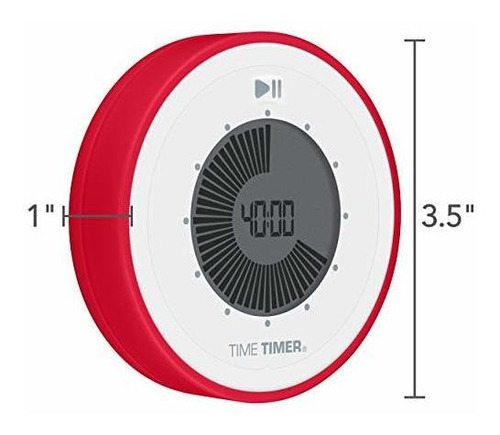 Time Timer Twist Reloj Digital De Cuenta Atrás De 90 Minutos