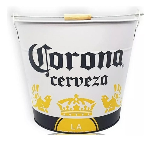 Balde Frapera Hielera Corona Cerveza De Chapa + Frio Eventos