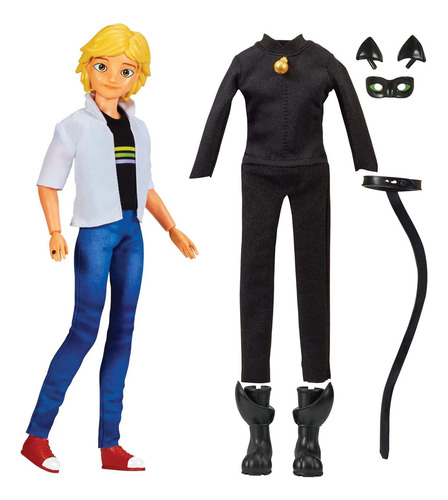 Playmates Miraculous Adrien Superhero Secret Figura Muñeco