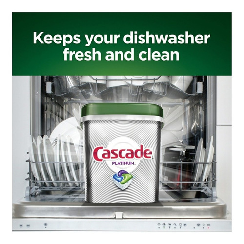 Imagen 5 de 5 de Detergente Lavavajillas Cascade Platinum 92 Capsulas 16x