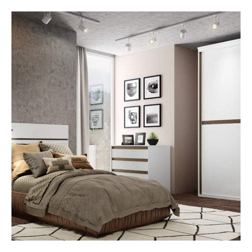 Cômoda 4 Gavetas Pux Belmax Branco Fh