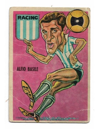 Figurita Racing Tarjeton Futbol Sport 1967 N° 55 Basile