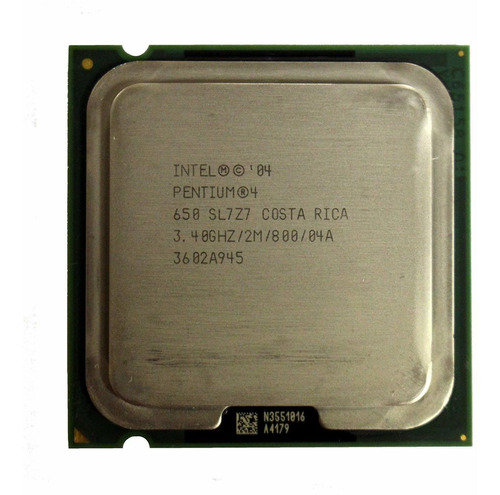 Procesador Intel Pentium 4 650 BX80547PG3400F  y  3.4GHz de frecuencia