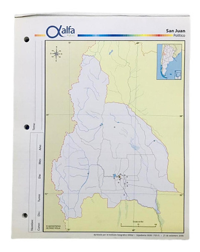 Mapas N°3 San Juan Político (x40)