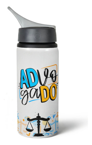 Garrafa Squeeze Nk Profissões - Advogado - 600ml