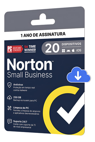 Norton Small Business 250gb 20 Dispositivos 12 Meses