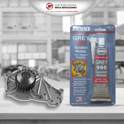 Silicon Abro 999 Grey Gasket Maker, 3oz. (85gr.)