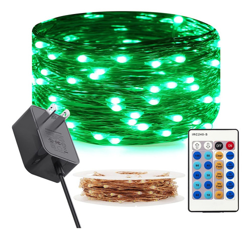 Ruichen Cadena Luz Led 33 Pie 100 Cabl Cobre Regulabl Remoto