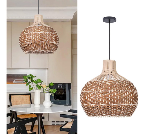 Arturesthome-candelabro Colgante De Mimbre, Accesorio De