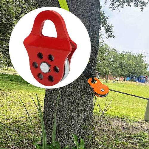 Polea De Cabrestante De 6 Toneladas, Polea De Aparejo Rojo