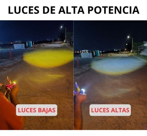 Foco Led Faro Bicolor Motocicleta Vento Streetrod 170