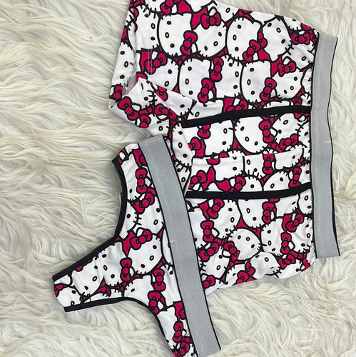 Duo Para Parejas De Boxer Y Tanga Hello Kitty