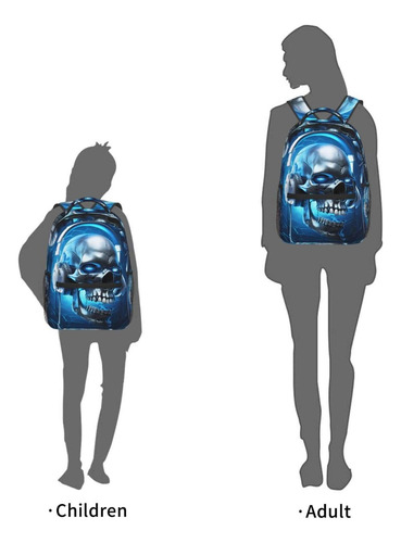 Fehuew Mochilas Con Diseño De Calavera Galaxia 3d Para Bolso