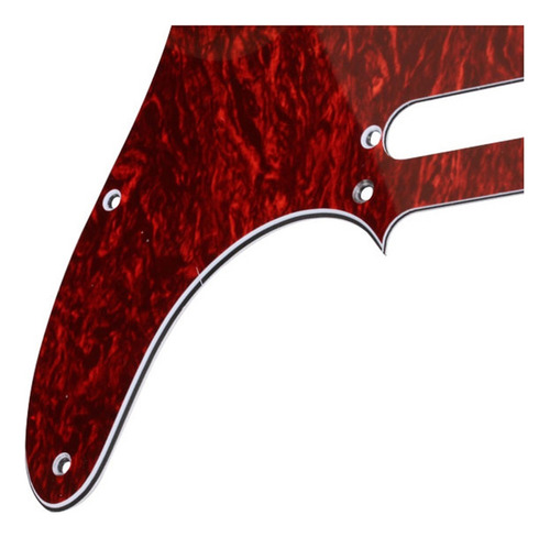 - Pickguard 3 Dobras 8 Buracos Para Guitarra Red Tortoise