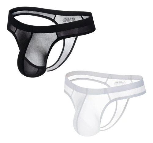 Tanga Traslúcida Jockmail Ice Edition Pack De 2pza