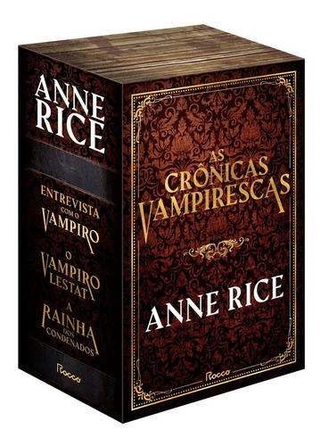 Box Especial Crônicas Vampirescas  Anne Rice (3 Livros Capa