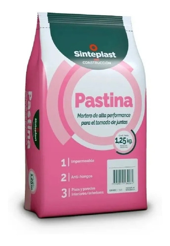 Imagen 1 de 4 de Pastina En Polvo Sinteplast  X 1,25kg Colores  