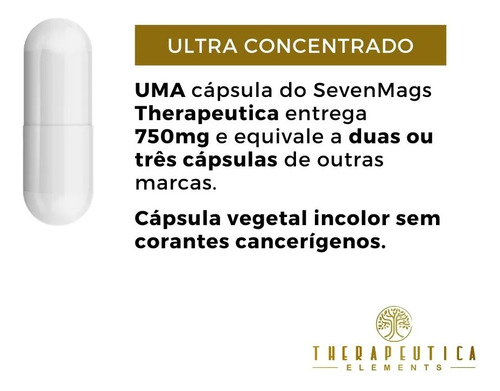 Kit 2 7 Magnésios 750mg Premium 60 Cáps (vegan) Therapeutica Sem Sabor