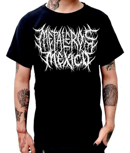 Playera Metaleros México Slam Brutal Death Metal Deathcore