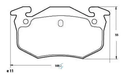 Pastilla De Freno  R-19/clio/megane/205/306/citr