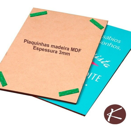 Imagem 2 de 2 de Kit Plaquinhas Mdf Hamburguer 2 Unidades