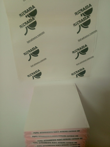 Papel Strike Autoadhesivo Blanco Tamaño Carta Marca Ritrama (Usado)